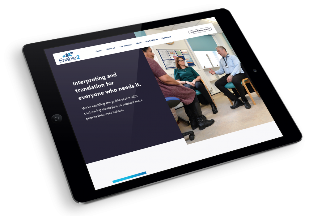 Enable2 website on iPad